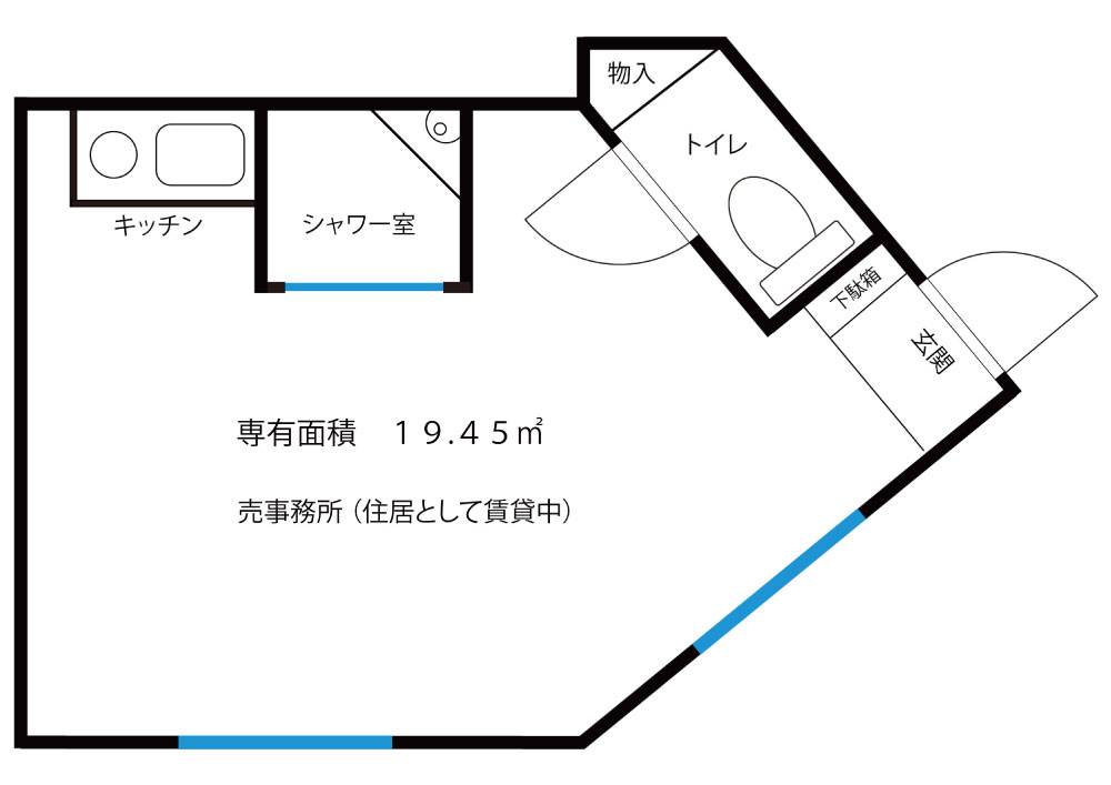 【売事務所】アールケープラザ本牧１階　850万円　利回り9.6％（年間家賃収入約81.6万円）横浜市中区小港町